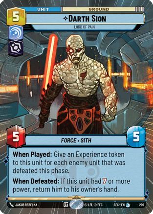 Darth Sion - Lord of Pain (Hyperspace) (299) - SOP - Legendary
