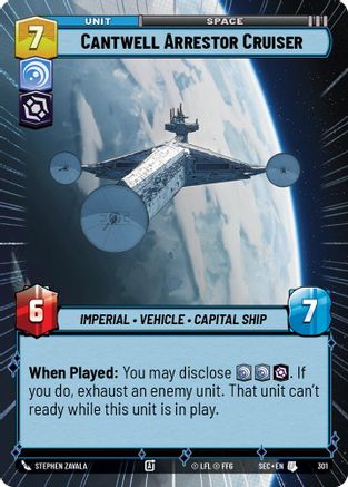 Cantwell Arrestor Cruiser (Hyperspace) (301) - SOP - Uncommon