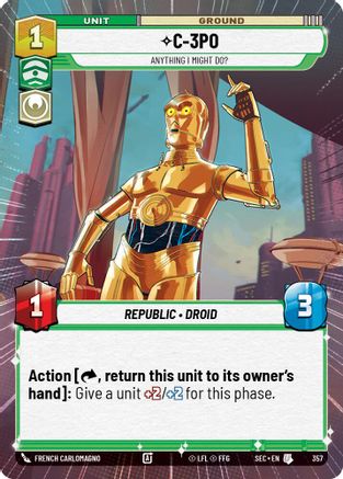 C-3PO - Anything I Might Do? (Hyperspace) (357) - SOP - Uncommon