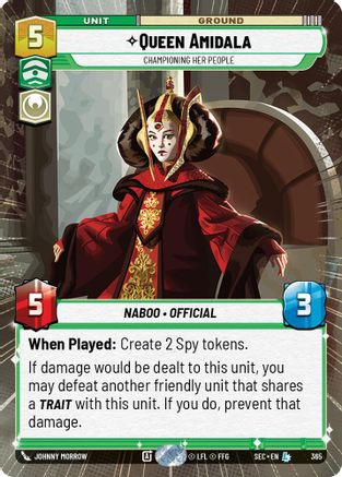 Queen Amidala - Championing Her People (Hyperspace) (365) - SOP - Legendary