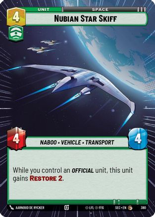 Nubian Star Skiff (Hyperspace) (380) - SOP - Common