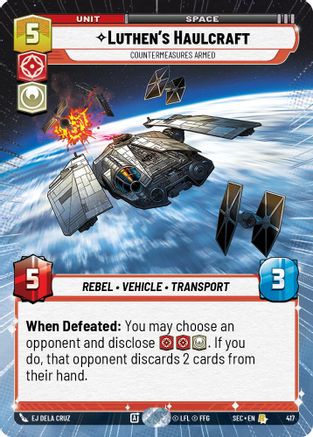 Luthen's Haulcraft - Countermeasures Armed (Hyperspace) (417) - SOP - Rare