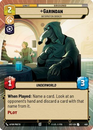 Garindan - Information Broker (Hyperspace) (450) - SOP - Uncommon