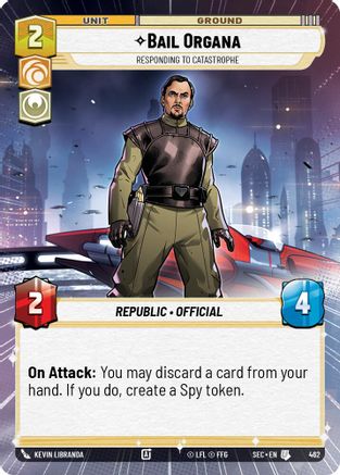 Bail Organa - Responding to Catastrophe (Hyperspace) (462) - SOP - Uncommon
