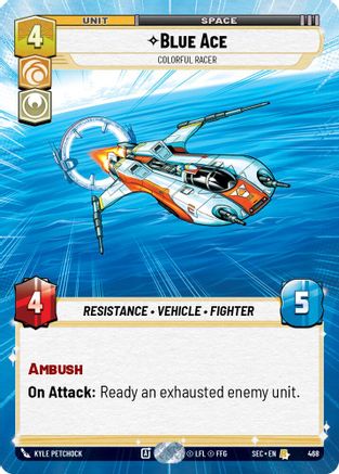 Blue Ace - Colorful Racer (Hyperspace) (468) - SOP - Rare