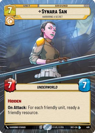 Synara San - Harboring a Secret (Hyperspace) (489) - SOP - Legendary