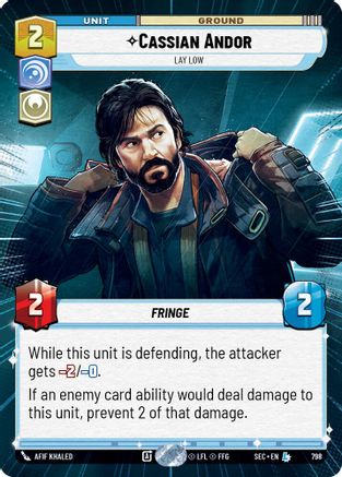 Cassian Andor - Lay Low (Hyperspace Foil) (798) - SOP - Legendary - Foil