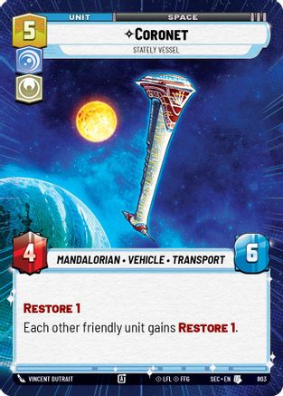 Coronet - Stately Vessel (Hyperspace Foil) (803) - SOP - Uncommon - Foil
