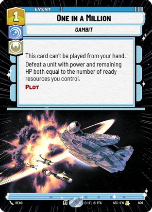One in a Million (Hyperspace Foil) (809) - SOP - Rare - Foil