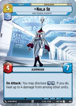Nala Se - Chief Medical Scientist (Hyperspace Foil) (821) - SOP - Uncommon - Foil