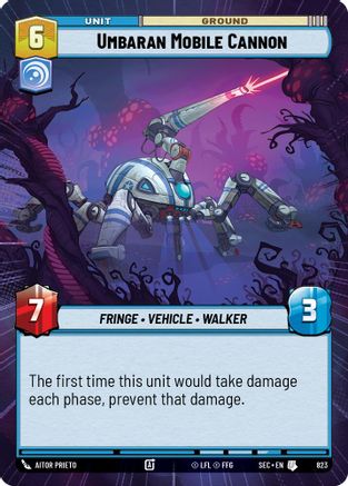 Umbaran Mobile Cannon (Hyperspace Foil) (823) - SOP - Uncommon - Foil
