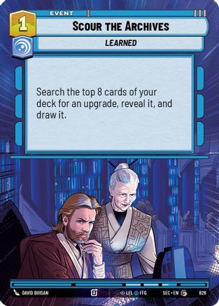 Scour the Archives (Hyperspace Foil) (828) - SOP - Common - Foil