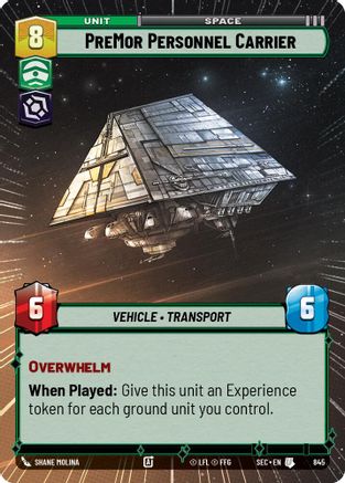 PreMor Personnel Carrier (Hyperspace Foil) (845) - SOP - Uncommon - Foil