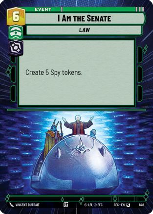 I Am the Senate (Hyperspace Foil) (848) - SOP - Special - Foil