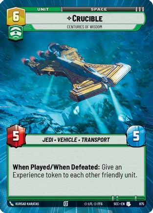 Crucible - Centuries of Wisdom (Hyperspace Foil) (875) - SOP - Uncommon - Foil