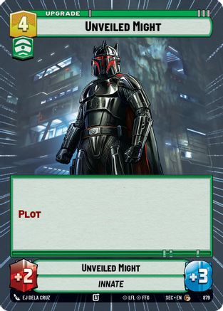 Unveiled Might (Hyperspace Foil) (879) - SOP - Common - Foil