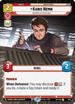 Karis Nemik - Freedom is a Pure Idea (Hyperspace Foil) (904) - SOP - Rare - Foil