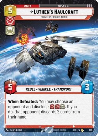 Luthen's Haulcraft - Countermeasures Armed (Hyperspace Foil) (909) - SOP - Rare - Foil