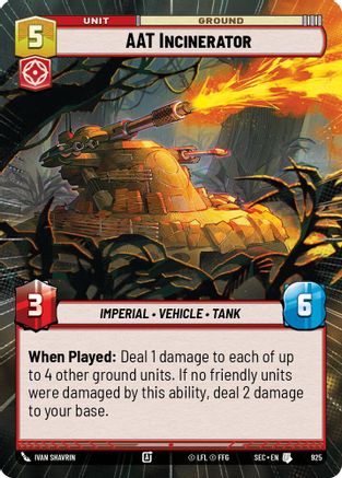 AAT Incinerator (Hyperspace Foil) (925) - SOP - Uncommon - Foil