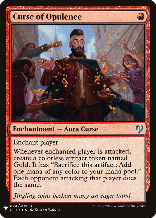 Curse of Opulence (LIST-C17-24) - uncommon