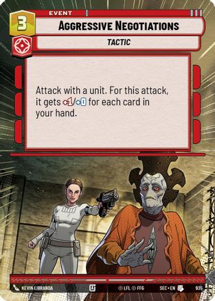 Aggressive Negotiations (Hyperspace Foil) (935) - SOP - Uncommon - Foil