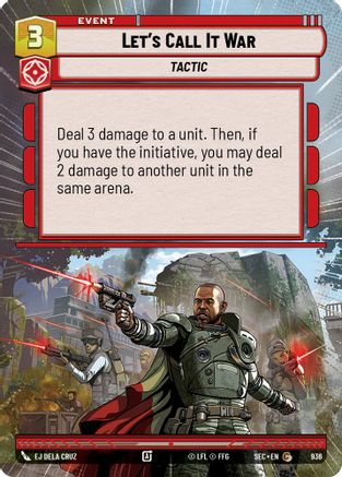 Let's Call It War (Hyperspace Foil) (936) - SOP - Common - Foil