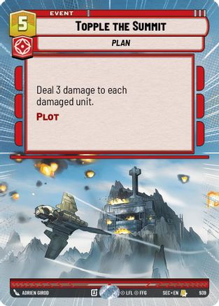 Topple the Summit (Hyperspace Foil) (939) - SOP - Rare - Foil
