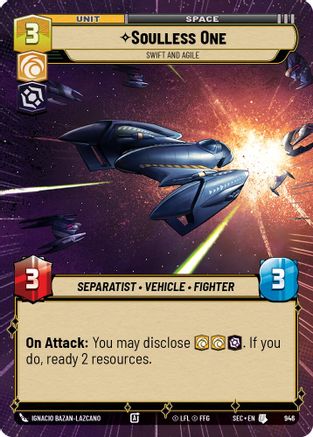 Soulless One - Swift and Agile (Hyperspace Foil) (946) - SOP - Uncommon - Foil