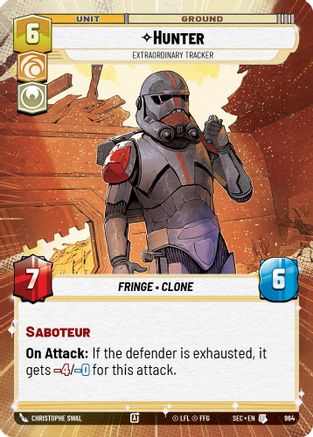 Hunter - Extraordinary Tracker (Hyperspace Foil) (964) - SOP - Uncommon - Foil