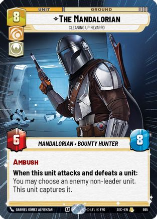 The Mandalorian - Cleaning up Nevarro (Hyperspace Foil) (965) - SOP - Rare - Foil