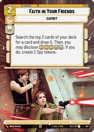Faith in Your Friends (Hyperspace Foil) (967) - SOP - Uncommon - Foil