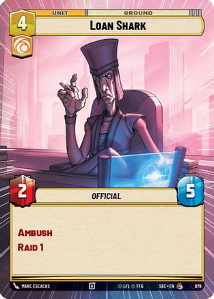 Loan Shark (Hyperspace Foil) (978) - SOP - Common - Foil