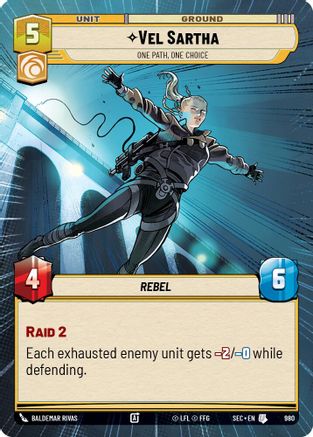 Vel Sartha - One Path, One Choice (Hyperspace Foil) (980) - SOP - Uncommon - Foil