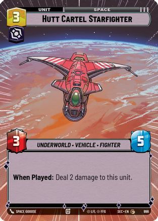Hutt Cartel Starfighter (Hyperspace Foil) (996) - SOP - Common - Foil