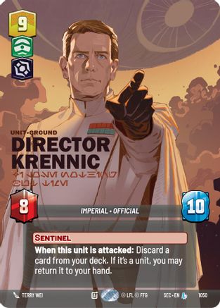 Director Krennic - I Lose Nothing But Time (Prestige) (1050) - SOP - Legendary