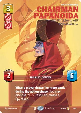 Chairman Papanoida - Undaunted Diplomat (Prestige) (1059) - SOP - Rare