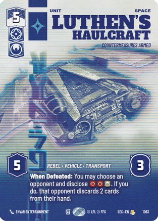 Luthen's Haulcraft - Countermeasures Armed (Prestige) (1063) - SOP - Rare