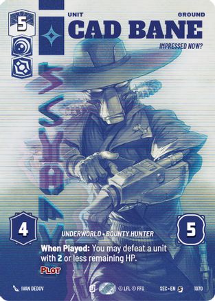 Cad Bane - Impressed Now? (Prestige) (1070) - SOP - Special