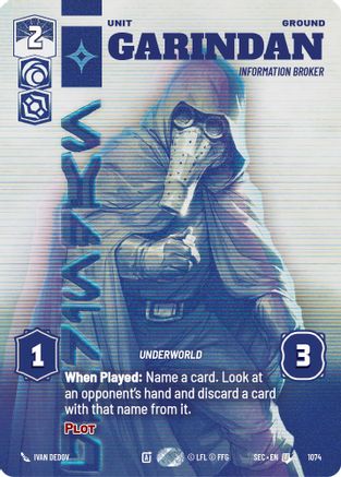 Garindan - Information Broker (Prestige) (1074) - SOP - Uncommon