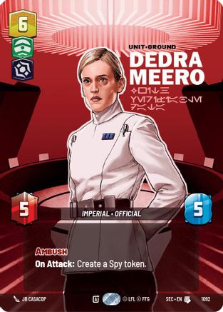 Dedra Meero - With Verifiable Data (Prestige Foil) (1092) - SOP - Uncommon - Foil