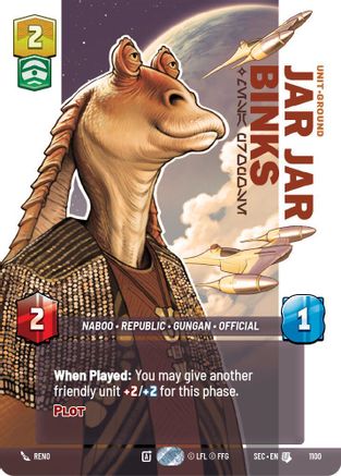 Jar Jar Binks - Mesa Propose (Prestige Foil) (1100) - SOP - Uncommon - Foil