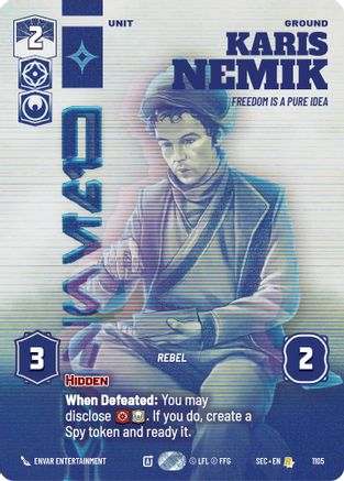 Karis Nemik - Freedom is a Pure Idea (Prestige Foil) (1105) - Rare - Foil