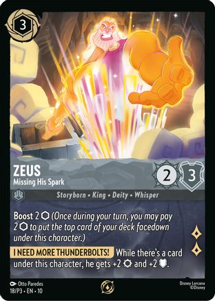 Zeus - Missing His Spark (18) - DLPC - Promo - Cold Foil