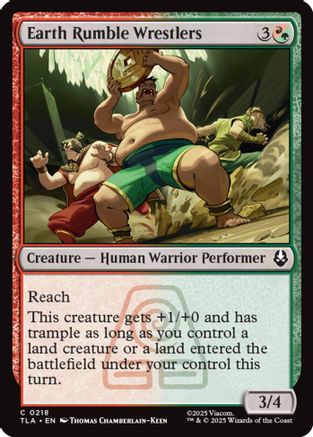 Earth Rumble Wrestlers (TLA-218) - common
