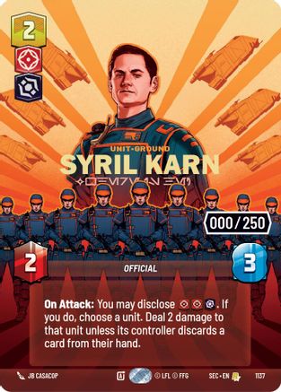 Syril Karn - Where Is He? (Serialized) (1137) - SOP - Rare - Foil