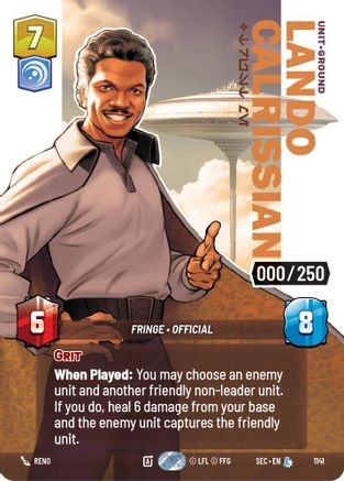 Lando Calrissian - Trust Me (Serialized) (1141) - SOP - Legendary - Foil