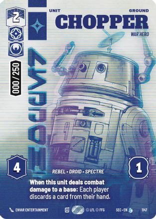Chopper - War Hero (Serialized) (1147) - SOP - Legendary - Foil