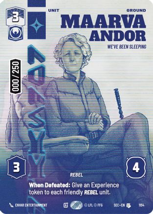 Maarva Andor - We've Been Sleeping (Serialized) (1154) - SOP - Uncommon - Foil