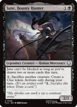 June, Bounty Hunter (TLA-106) - uncommon - Foil