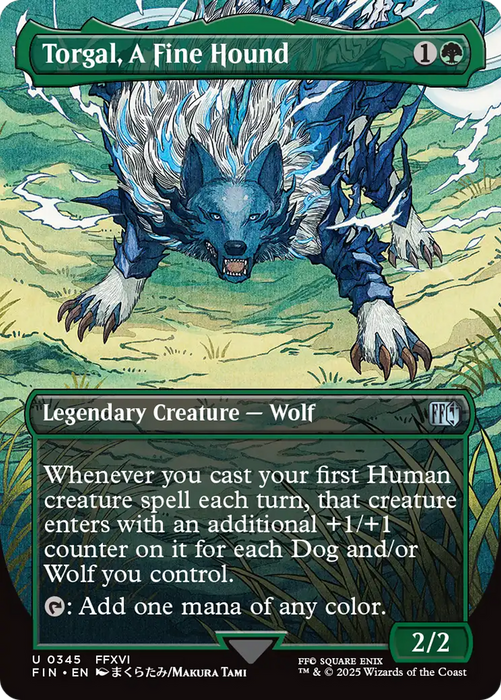 Torgal, A Fine Hound (Borderless) (FIN-345) - uncommon - Foil